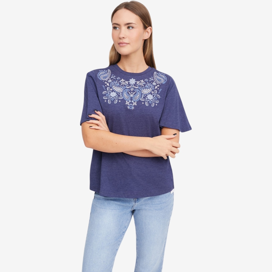 Image 119903_OCN.jpg, Product 119-903 / Price $24.33, Diane Gilman Embellished Flutter Sleeve Tee from DG2 by Diane Gilman on TSC.ca's Fashion department