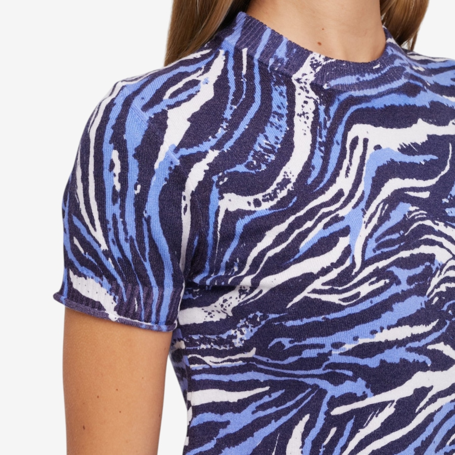 Image 119906_ALTMORE1.jpg, Product 119-906 / Price $59.88, Diane Gilman Printed Short Sleeve Sweater from DG2 by Diane Gilman on TSC.ca's Fashion department