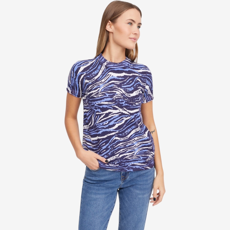 Image 119906_OWDZB.jpg, Product 119-906 / Price $59.88, Diane Gilman Printed Short Sleeve Sweater from DG2 by Diane Gilman on TSC.ca's Fashion department