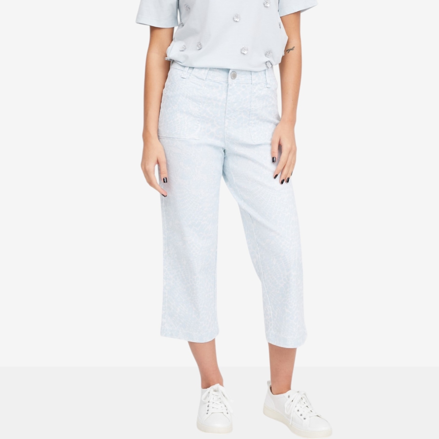 Image 119907_BLUAN.jpg, Product 119-907 / Price $54.88, Diane Gilman Printed Utility Relaxed Crop Pant from DG2 by Diane Gilman on TSC.ca's Fashion department