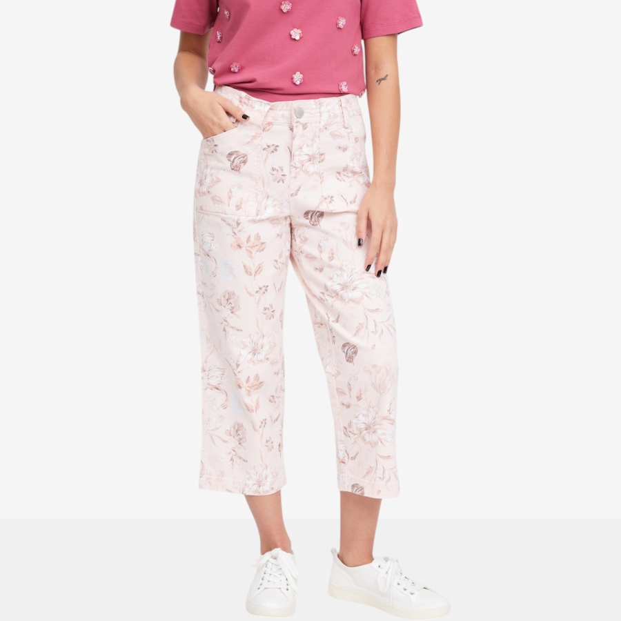 Image 119907_PKF.jpg, Product 119-907 / Price $54.88, Diane Gilman Printed Utility Relaxed Crop Pant from DG2 by Diane Gilman on TSC.ca's Fashion department