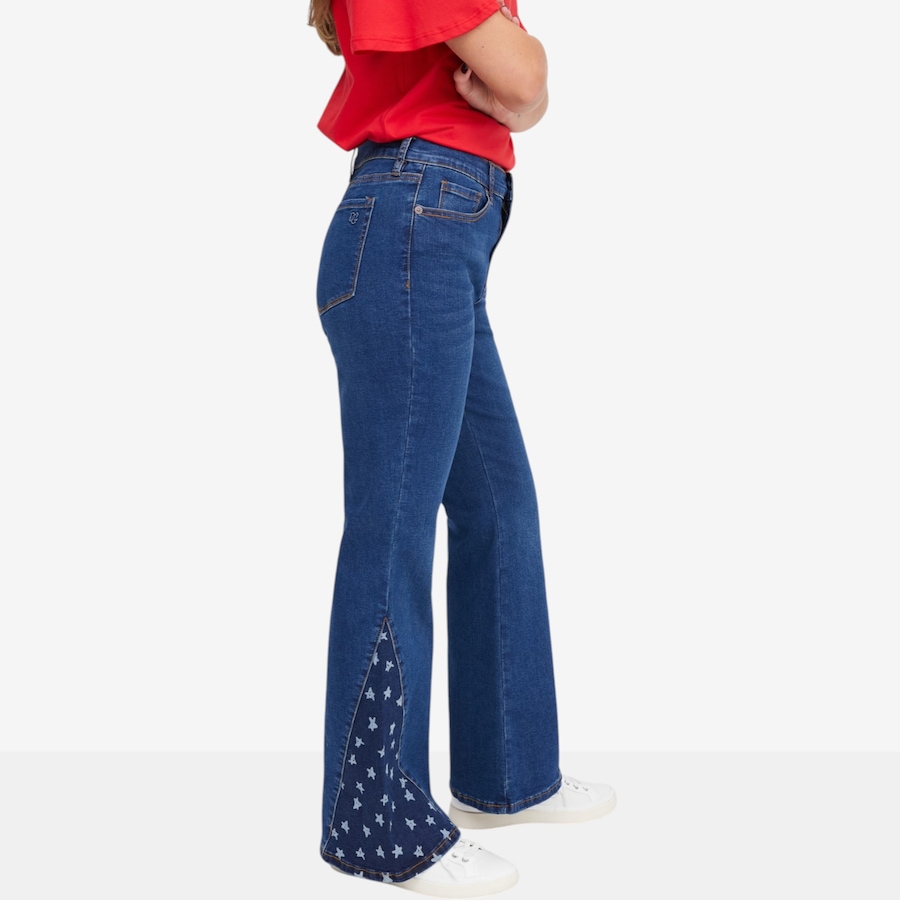 Image 119908_ALTMORE4.jpg, Product 119-908 / Price $54.88, Diane Gilman Printed Star Panel Flare Jean from DG2 by Diane Gilman on TSC.ca's Fashion department