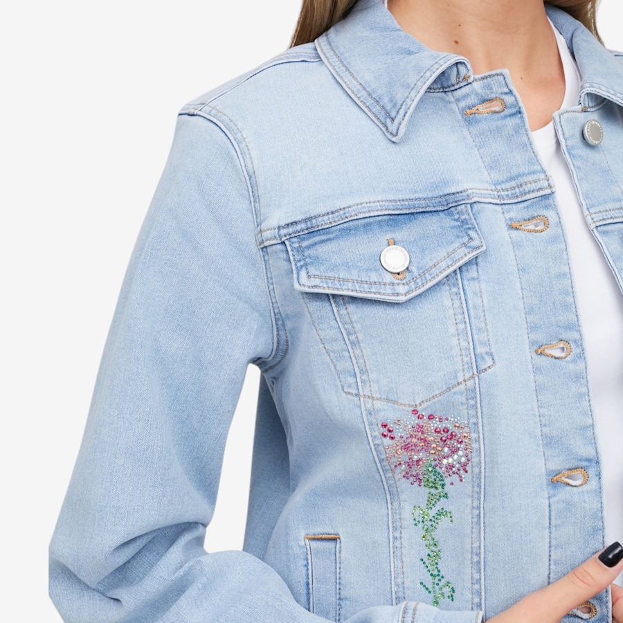 Image 119910_ALTMORE1.jpg, Product 119-910 / Price $89.88, Diane Gilman Crystal Embellished Denim Jacket from DG2 by Diane Gilman on TSC.ca's Fashion department