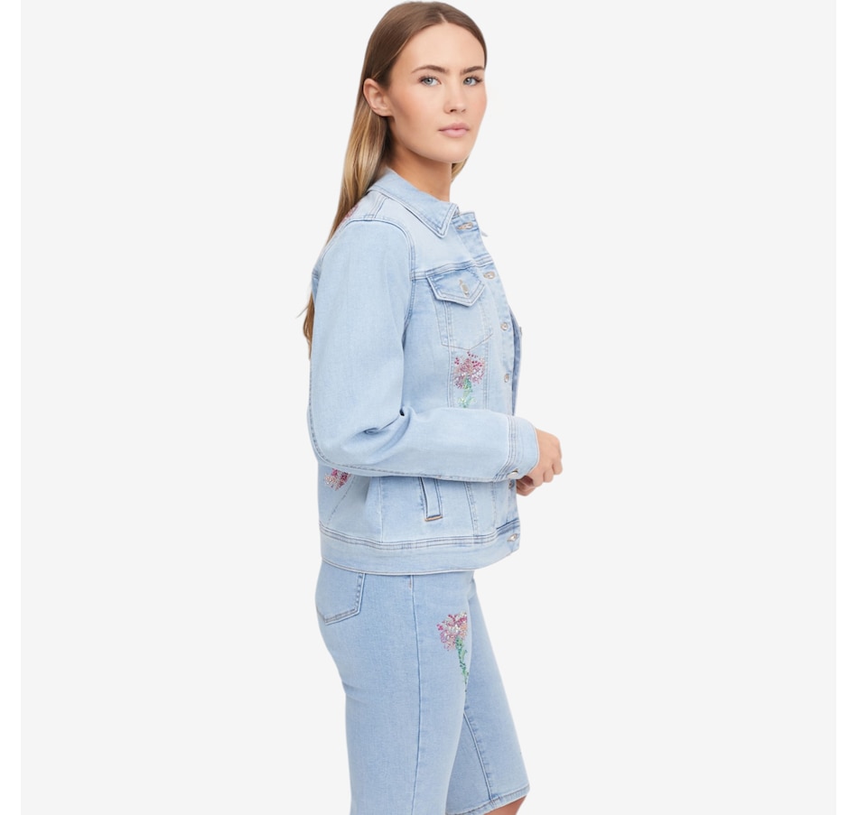 Image 119910_ALTMORE3.jpg, Product 119-910 / Price $149.99, Diane Gilman Crystal Embellished Denim Jacket from DG2 by Diane Gilman on TSC.ca's Fashion department