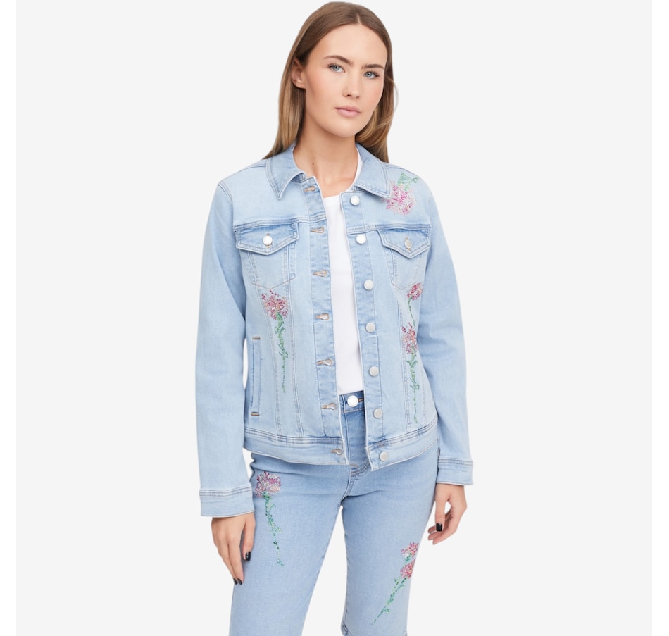 Image 119910_CHA.jpg, Product 119-910 / Price $149.99, Diane Gilman Crystal Embellished Denim Jacket from DG2 by Diane Gilman on TSC.ca's Fashion department