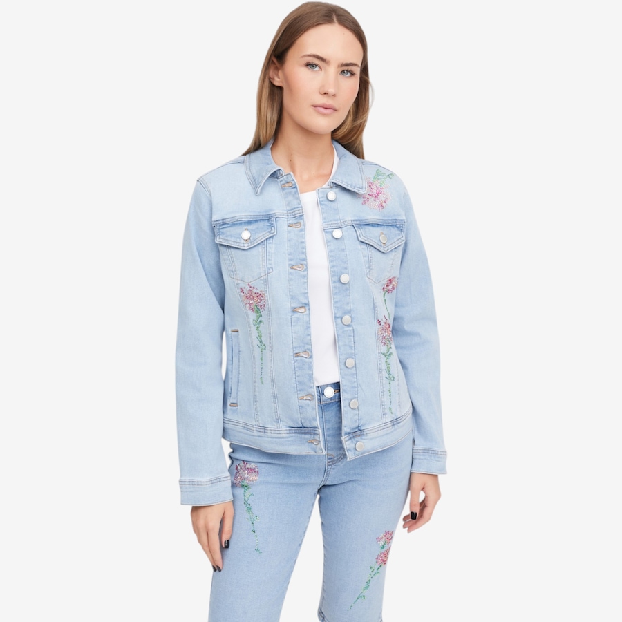 Image 119910_CHA.jpg, Product 119-910 / Price $89.88, Diane Gilman Crystal Embellished Denim Jacket from DG2 by Diane Gilman on TSC.ca's Fashion department