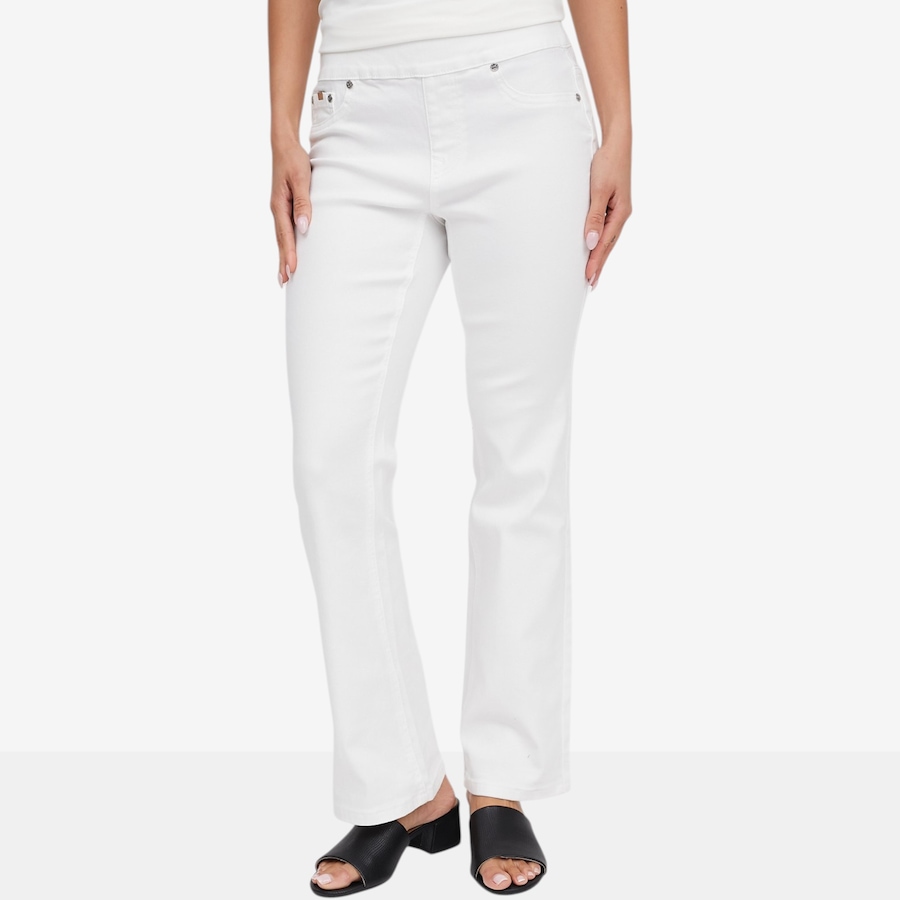 Image 119913_WHT.jpg, Product 119-913 / Price $39.33, Diane Gilman Comfort Waist Bootcut Jean from DG2 by Diane Gilman on TSC.ca's Fashion department