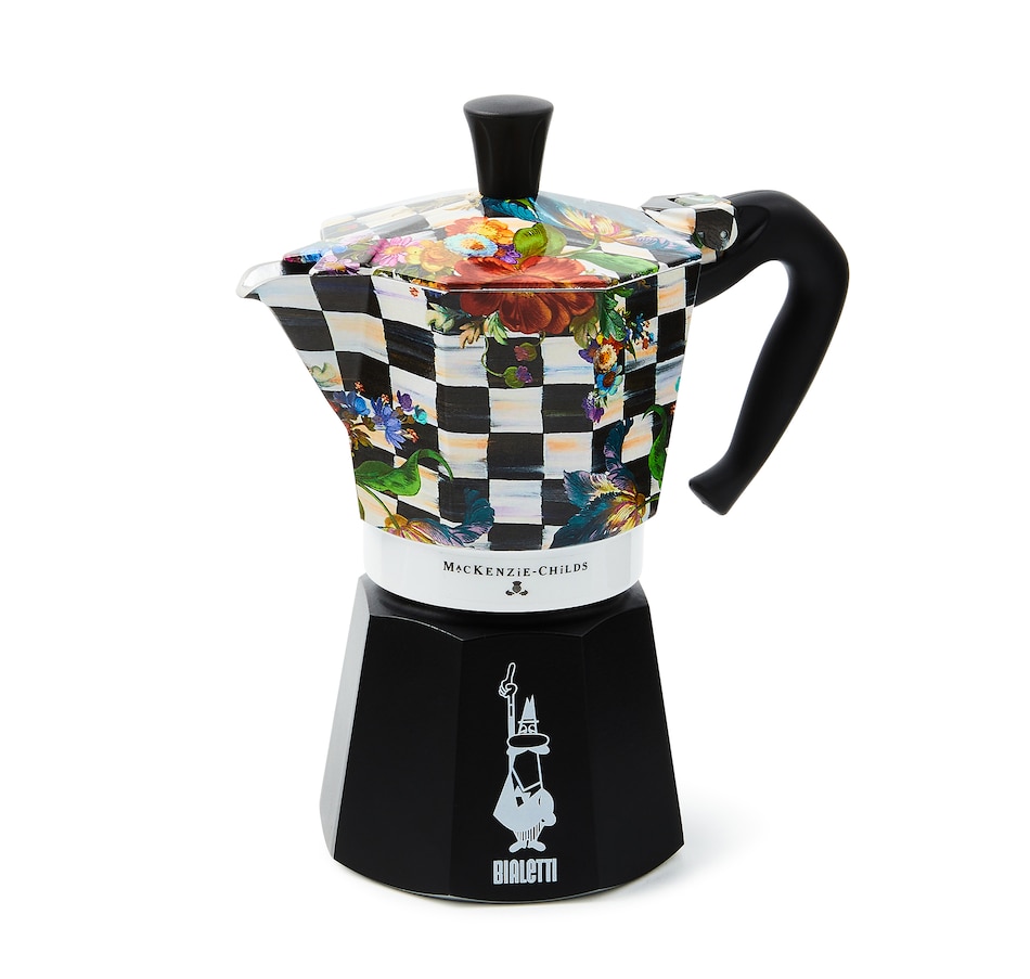 Image 119927.jpg, Product 119-927 / Price $133.00 - $160.00, MacKenzie-Childs Courtly Flower Market Moka Pot from MacKenzie Childs on TSC.ca's Kitchen department