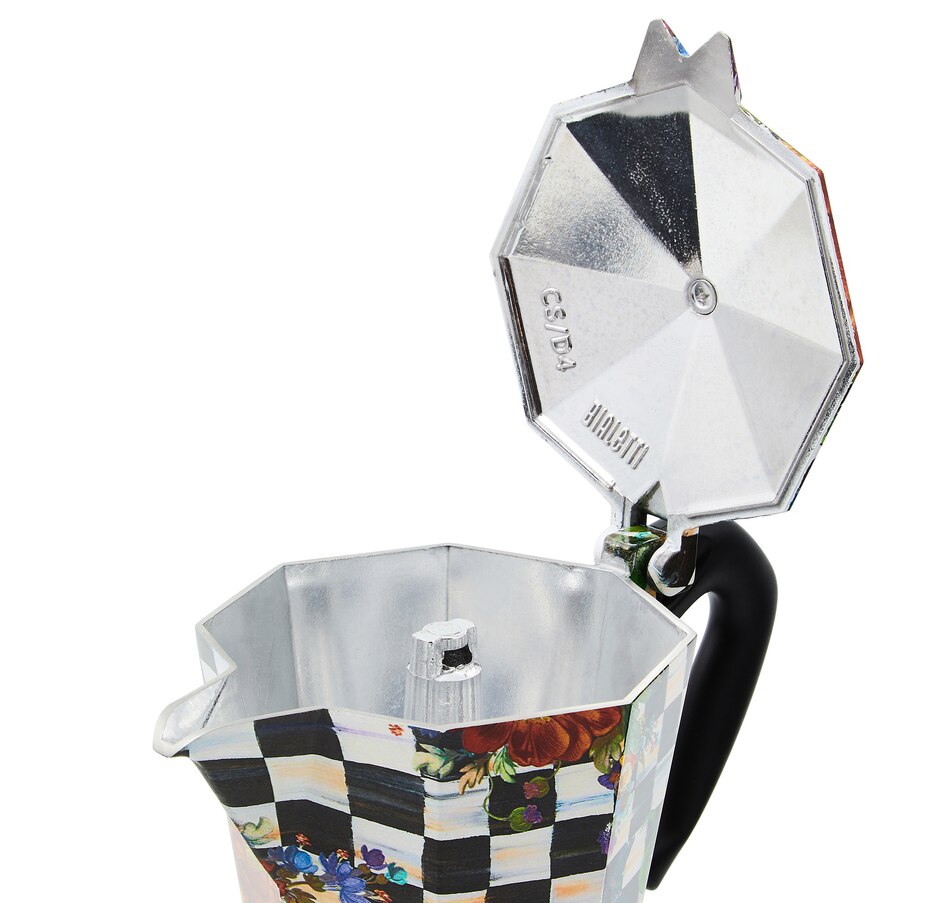 Image 119927_ALTMORE2.jpg, Product 119-927 / Price $133.00 - $160.00, MacKenzie-Childs Courtly Flower Market Moka Pot from MacKenzie Childs on TSC.ca's Kitchen department