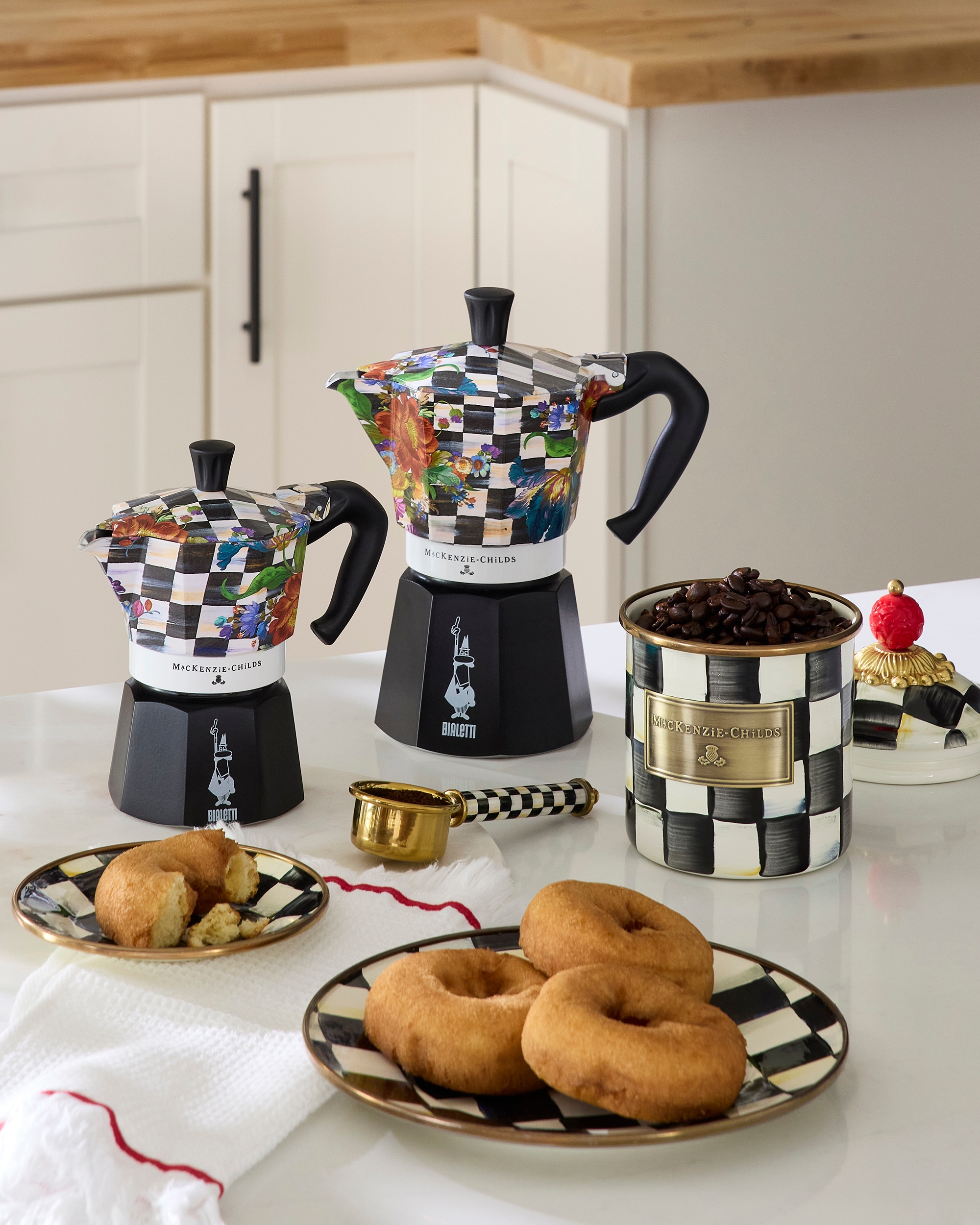 MacKenzie-Childs Courtly Flower Market Moka Pot - TSC.ca