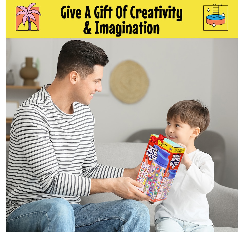 Image 119949_ALTMORE11.jpg, Product 119-949 / Price $29.99, 5-Minute Craft Water Bottle Kit (2-pack) from 5-Minute Crafts on TSC.ca's Kitchen department