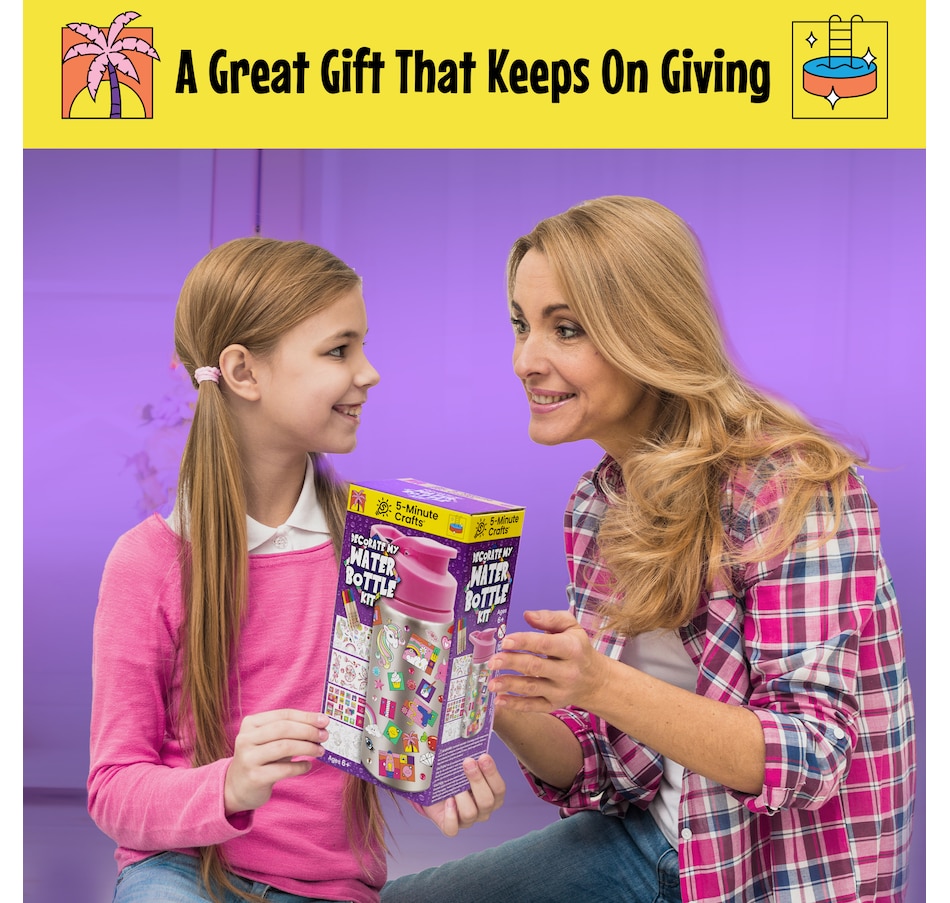 Image 119949_ALTMORE12.jpg, Product 119-949 / Price $29.99, 5-Minute Craft Water Bottle Kit (2-pack) from 5-Minute Crafts on TSC.ca's Kitchen department