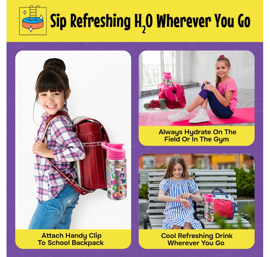 Image 119949_ALTMORE6.jpg, Product 119-949 / Price $29.99, 5-Minute Craft Water Bottle Kit (2-pack) from 5-Minute Crafts on TSC.ca's Kitchen department