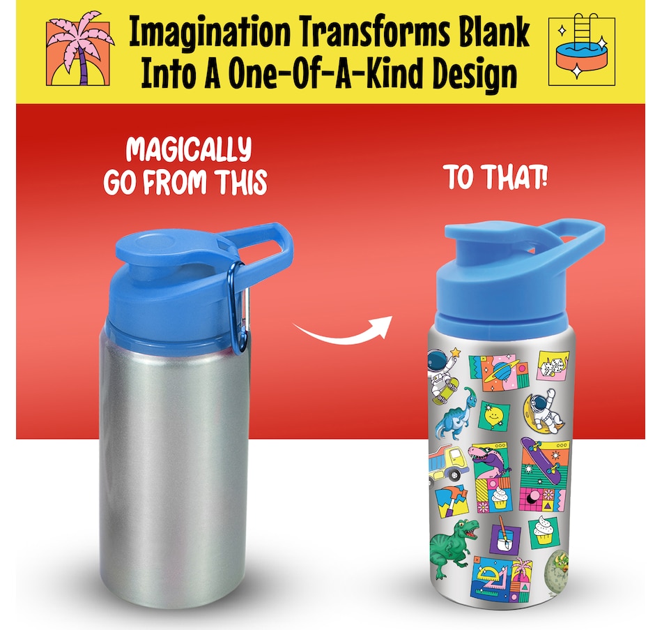 Image 119949_ALTMORE7.jpg, Product 119-949 / Price $29.99, 5-Minute Craft Water Bottle Kit (2-pack) from 5-Minute Crafts on TSC.ca's Kitchen department