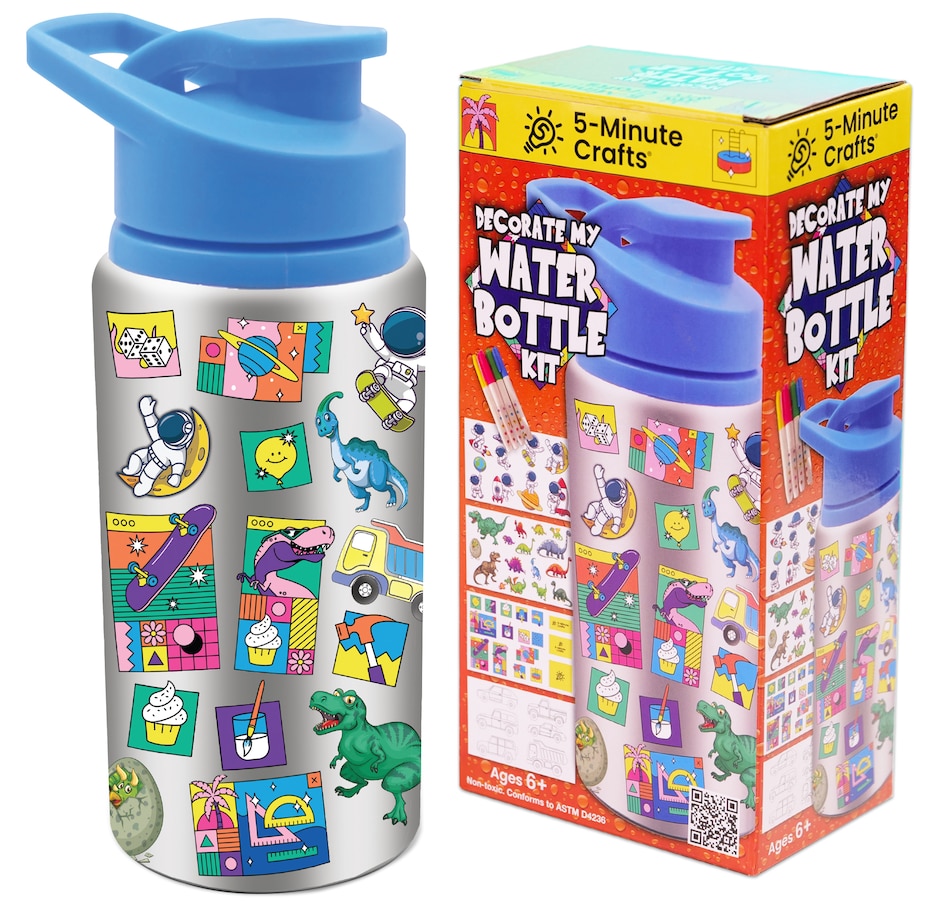Image 119949_BOYS.jpg, Product 119-949 / Price $29.99, 5-Minute Craft Water Bottle Kit (2-pack) from 5-Minute Crafts on TSC.ca's Kitchen department