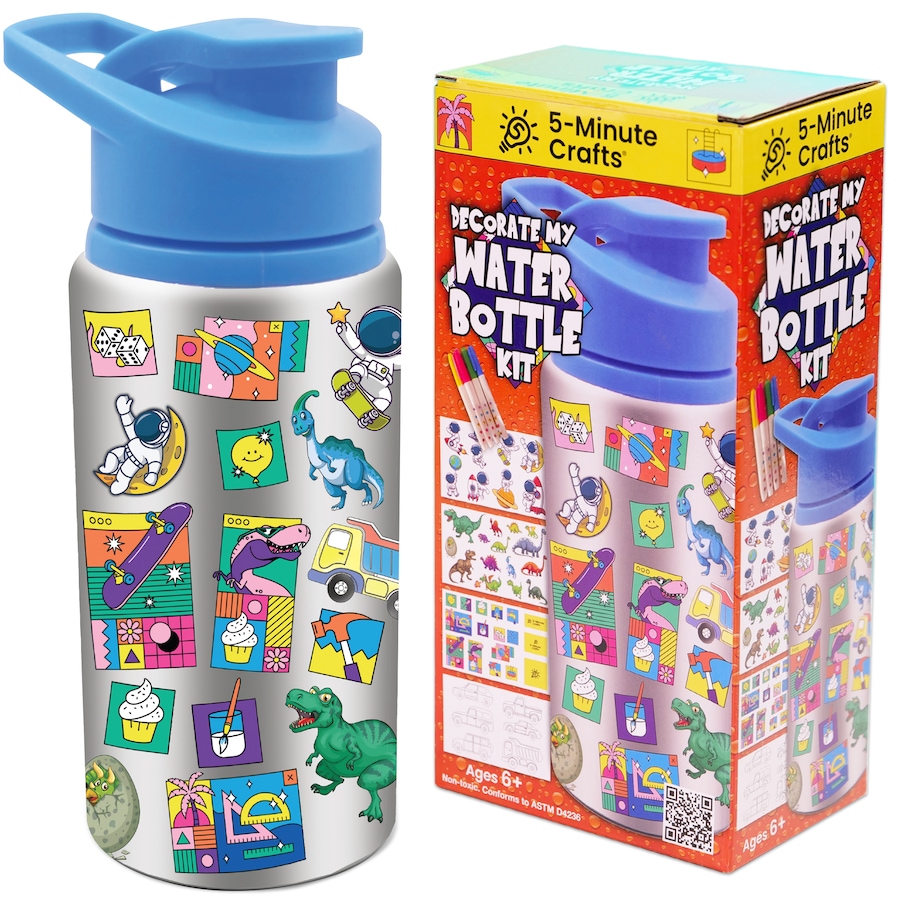 Image 119949_BOYS.jpg, Product 119-949 / Price $19.88, 5-Minute Craft Water Bottle Kit (2-pack) from 5-Minute Crafts on TSC.ca's Kitchen department
