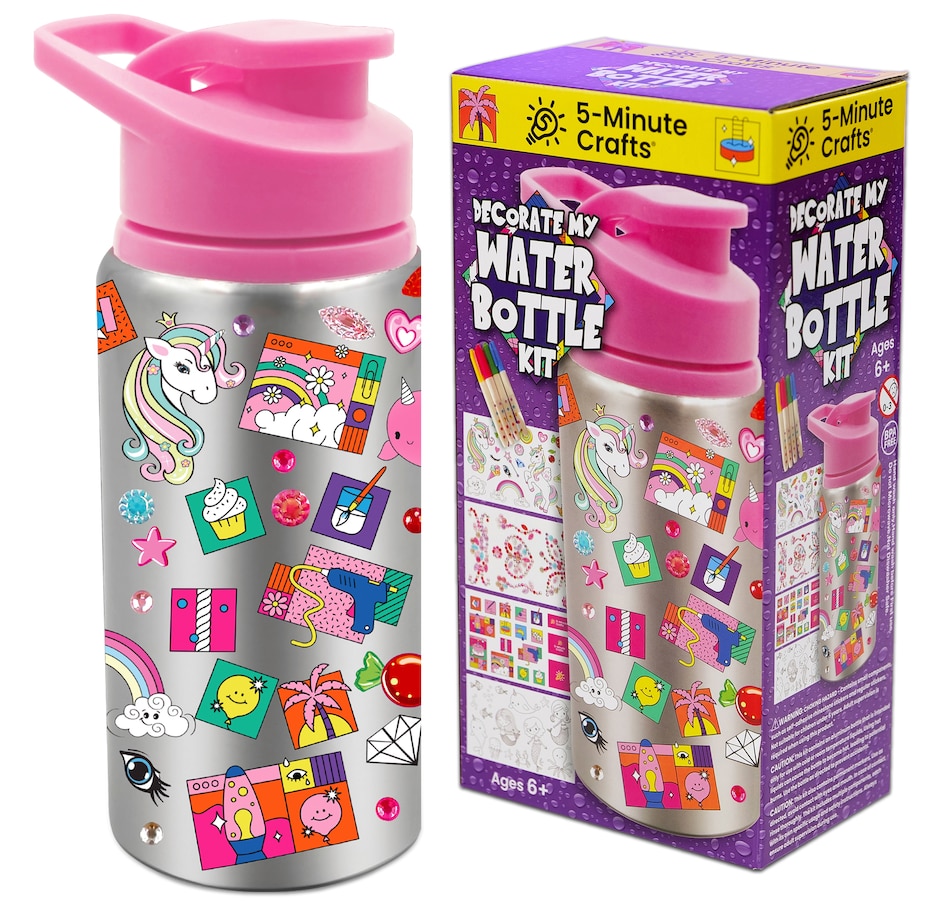 Image 119949_GRLS.jpg, Product 119-949 / Price $29.99, 5-Minute Craft Water Bottle Kit (2-pack) from 5-Minute Crafts on TSC.ca's Kitchen department