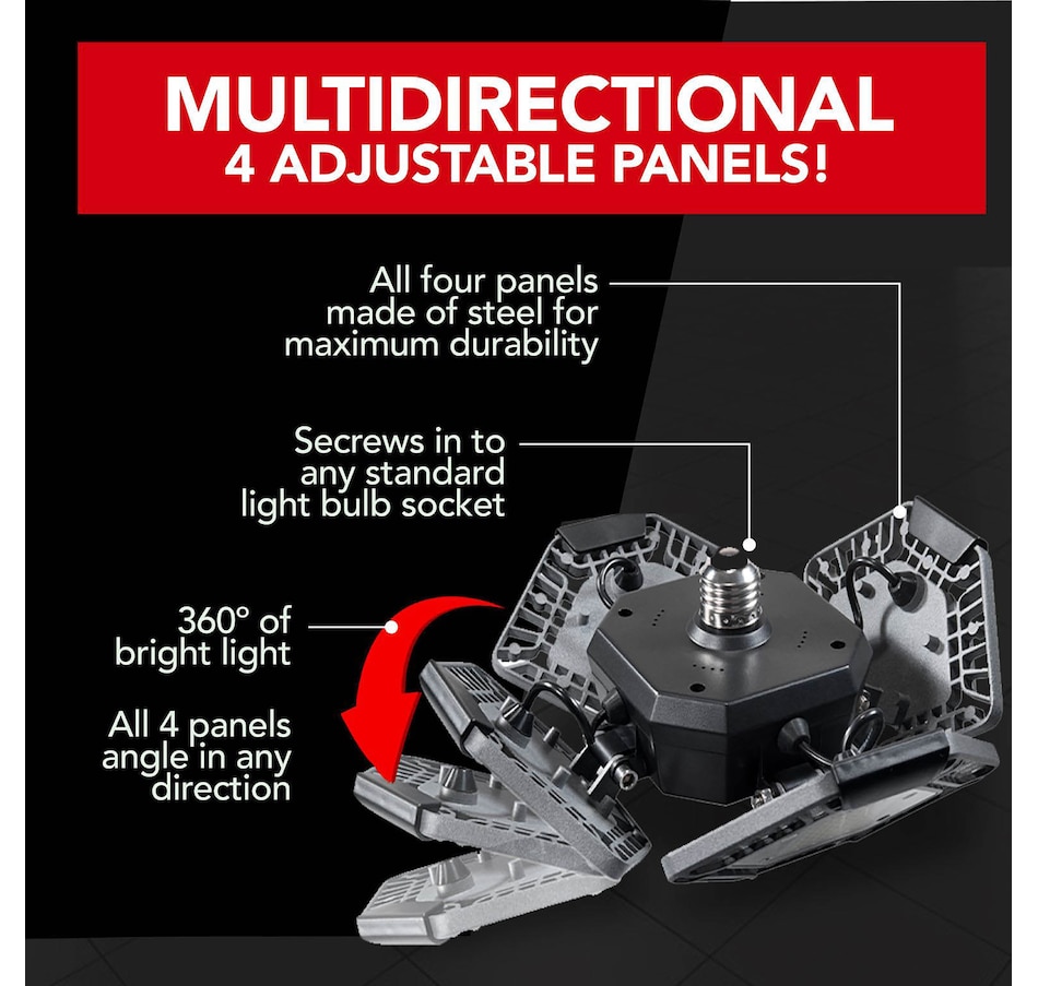 Image 119951_ALTMORE5.jpg, Product 119-951 / Price $39.99, Bell + Howell Quad Burst Multi-Directional LED Light from Bell + Howell on TSC.ca's Home & Garden department