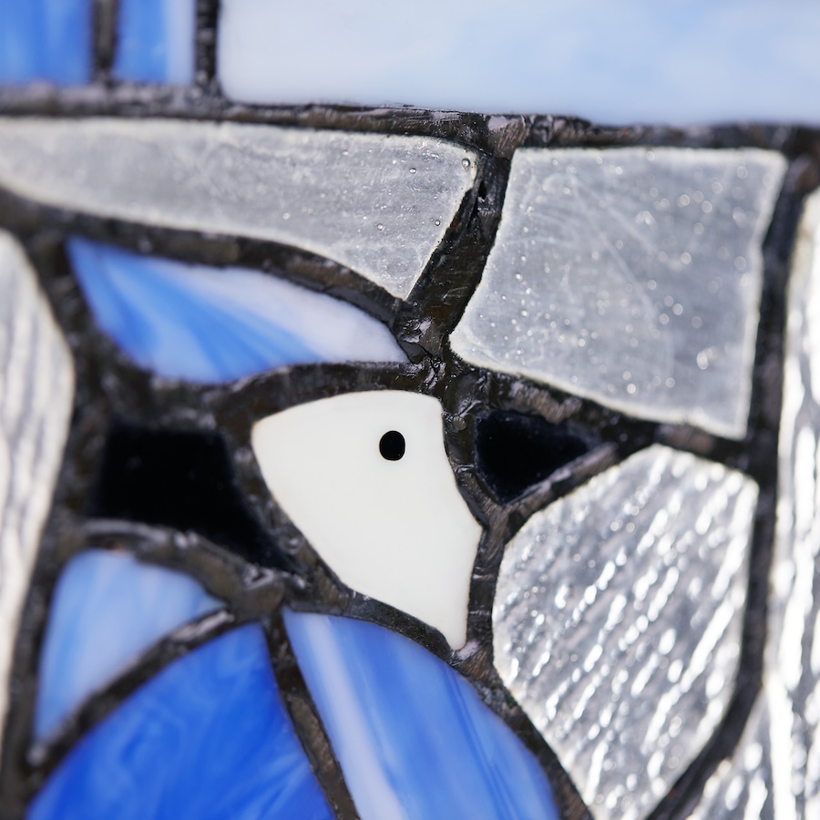 Image 119972_ALTMORE4.jpg, Product 119-972 / Price $62.88, Tiffany Style Lighting 11" John Blue Jay Stained Glass Window Panel from Tiffany Style Lighting on TSC.ca's Home & Garden department