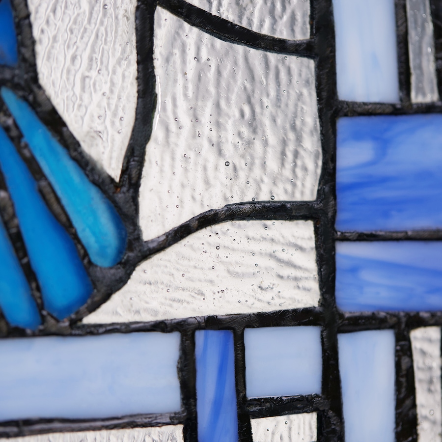 Image 119972_ALTMORE6.jpg, Product 119-972 / Price $62.88, Tiffany Style Lighting 11" John Blue Jay Stained Glass Window Panel from Tiffany Style Lighting on TSC.ca's Home & Garden department