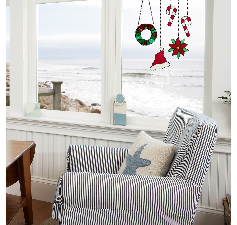 Image 119974_ALTMORE13.jpg, Product 119-974 / Price $39.88, Tiffany Style Lighting Glass Holiday Suncatchers (set of 5) from Tiffany Style Lighting on TSC.ca's Home & Garden department