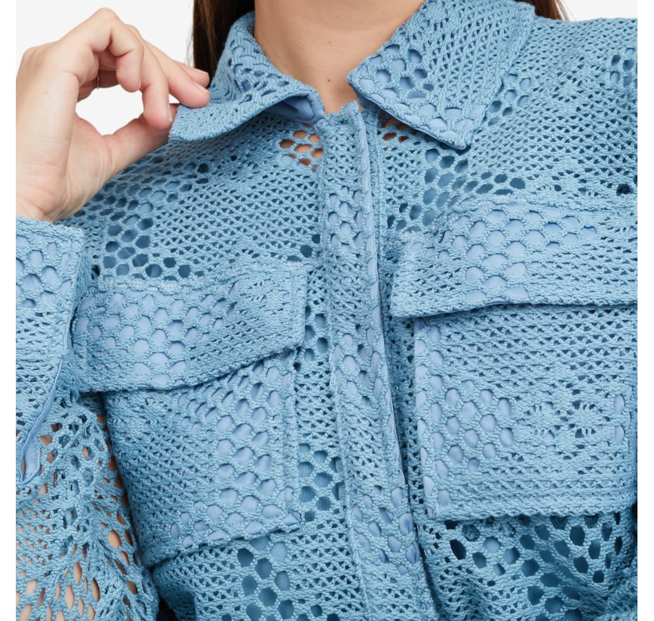 Image 120087_ALTMORE1.jpg, Product 120-087 / Price $139.99, Jhoan Sebastian Grey Summer Crochet Jacket from Jhoan Sebastian Grey on TSC.ca's Fashion department