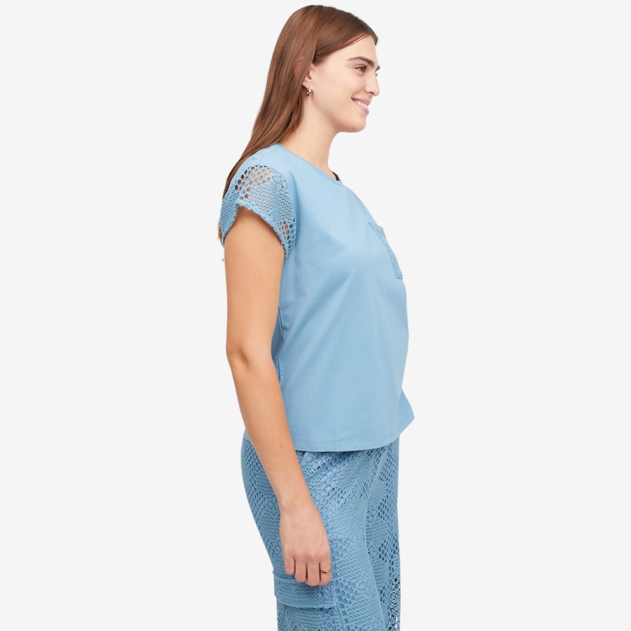 Image 120089_ALTMORE1.jpg, Product 120-089 / Price $89.99, Jhoan Sebastian Grey Crochet Detail Tee from Jhoan Sebastian Grey on TSC.ca's Fashion department