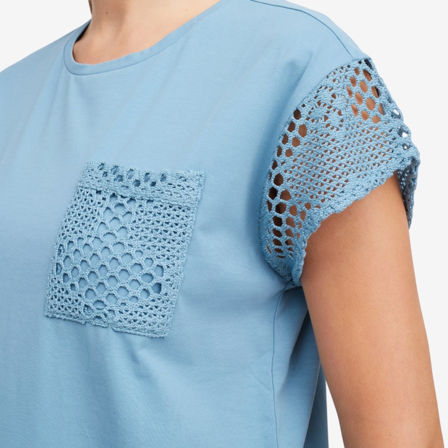 Image 120089_ALTMORE2.jpg, Product 120-089 / Price $89.99, Jhoan Sebastian Grey Crochet Detail Tee from Jhoan Sebastian Grey on TSC.ca's Fashion department
