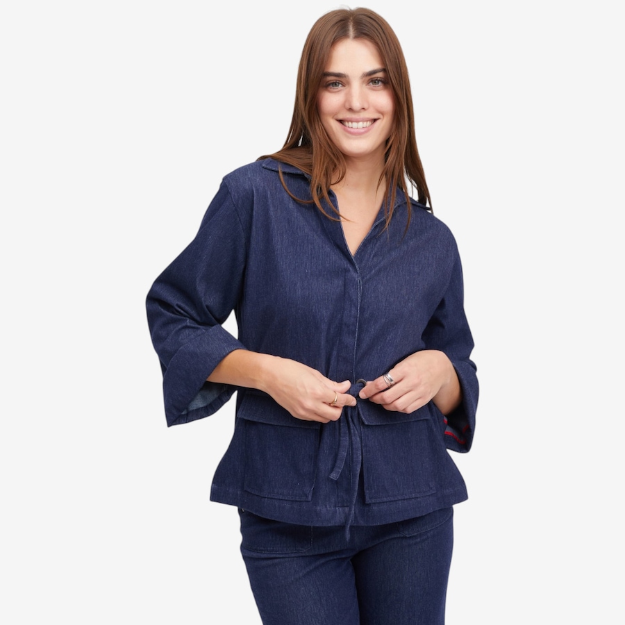 Image 120090_ALTMORE1.jpg, Product 120-090 / Price $89.88, Jhoan Sebastian Grey Knit Denim Camp Shacket from Jhoan Sebastian Grey on TSC.ca's Fashion department