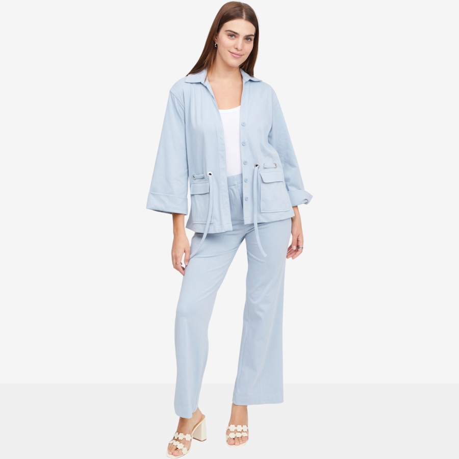 Image 120090_ALTMORE8.jpg, Product 120-090 / Price $89.88, Jhoan Sebastian Grey Knit Denim Camp Shacket from Jhoan Sebastian Grey on TSC.ca's Fashion department