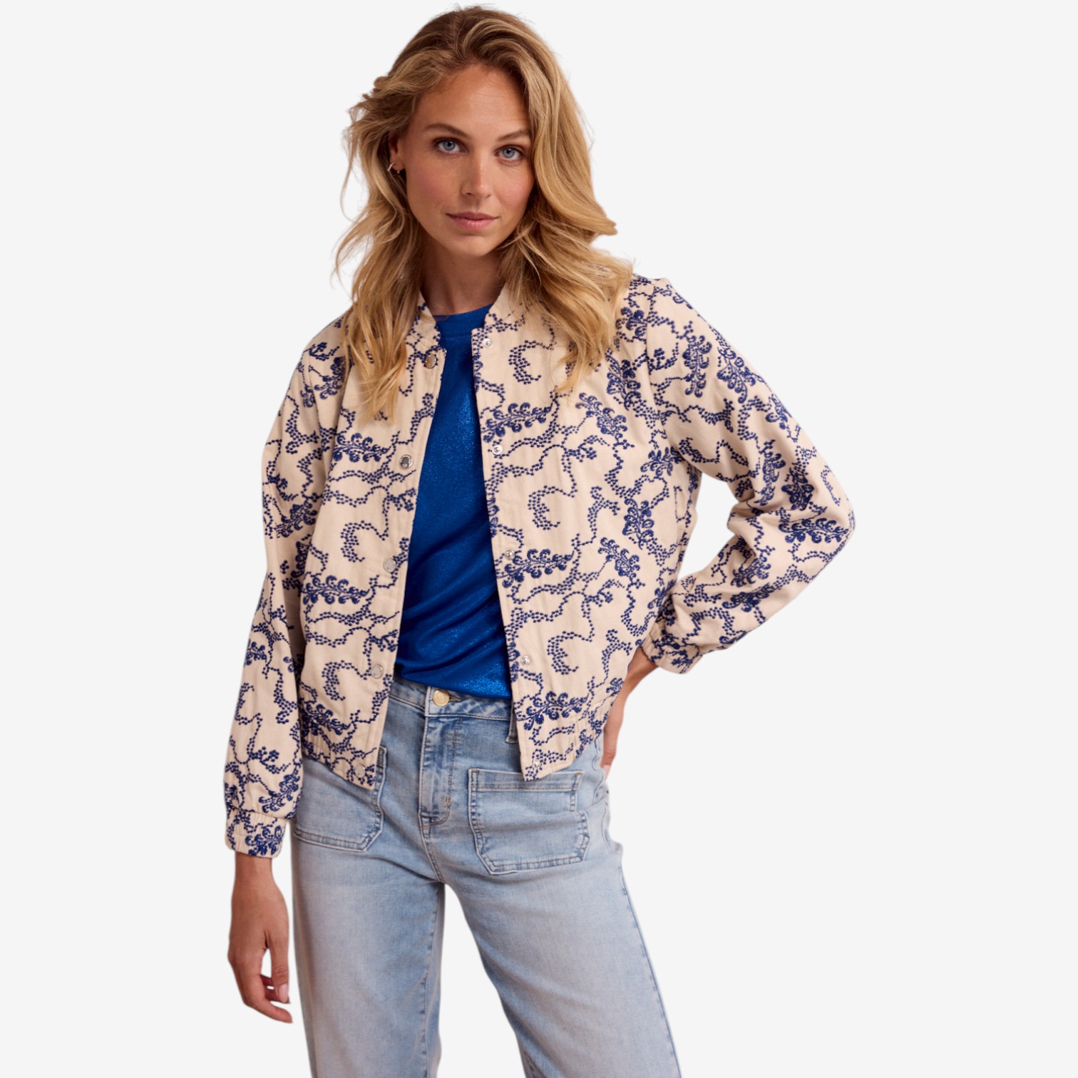 Tramontana Embroidered Bomber Jacket - TSC.ca