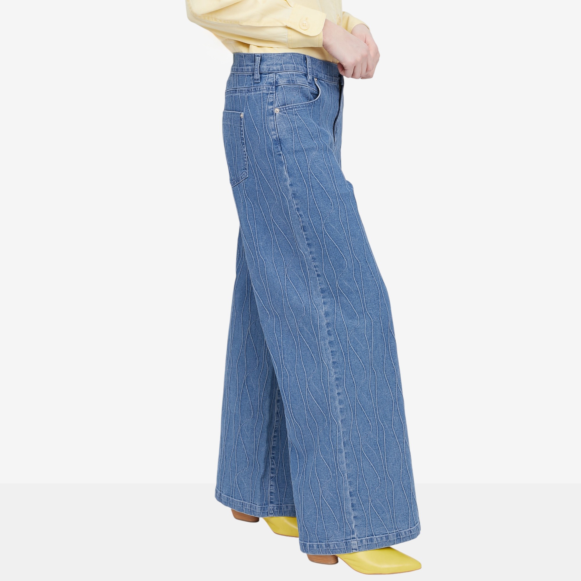 Tramontana Pintuck Denim Trousers - TSC.ca