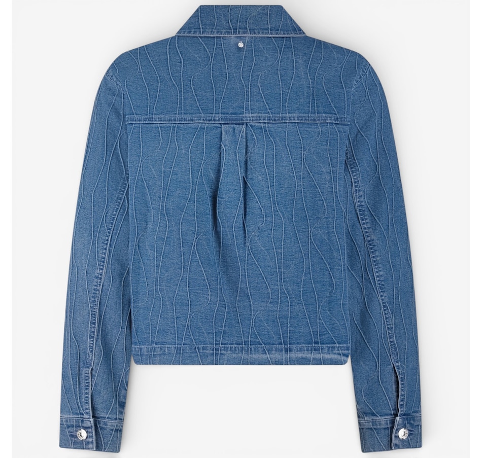 Image 120433_ALTMORE2.jpg, Product 120-433 / Price $144.00, Tramontana Pintuck Pattern Denim Jacket from Tramontana on TSC.ca's Fashion department