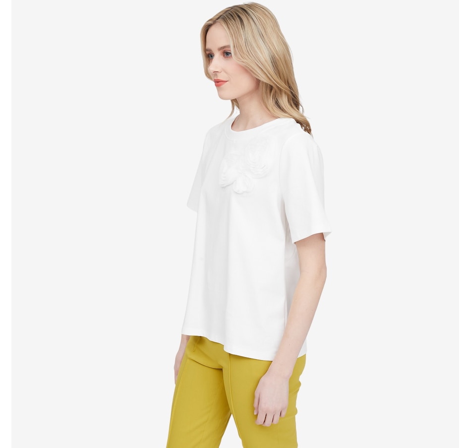 Image 120434_ALTMORE1.jpg, Product 120-434 / Price $44.88, Tramontana Flower Detail T-Shirt from Tramontana on TSC.ca's Fashion department