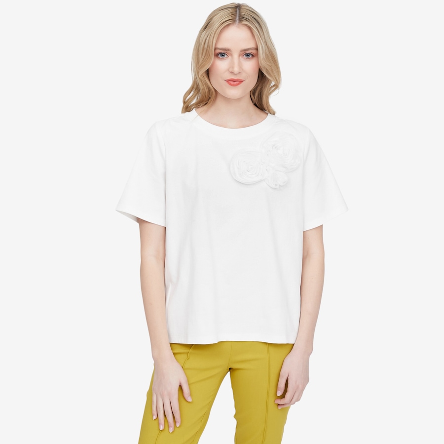 Image 120434_OWH.jpg, Product 120-434 / Price $44.88, Tramontana Flower Detail T-Shirt from Tramontana on TSC.ca's Fashion department