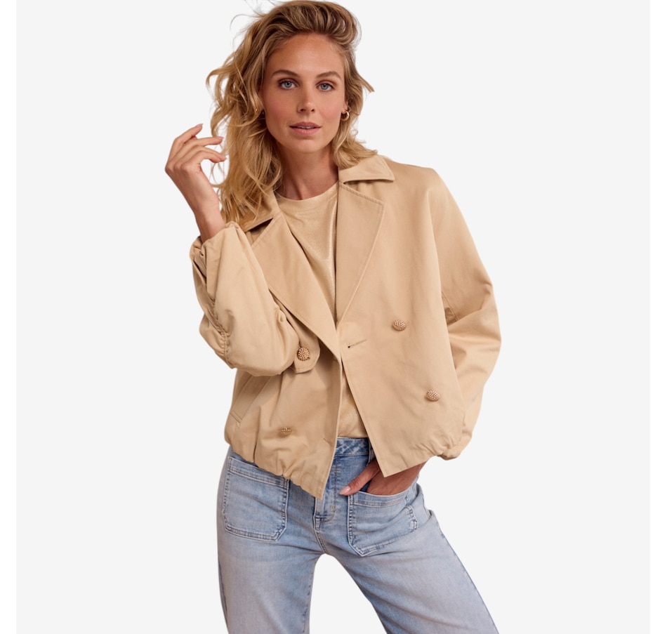 Image 120436_PEB.jpg, Product 120-436 / Price $177.00, Tramontana Short Trench Jacket from Tramontana on TSC.ca's Fashion department
