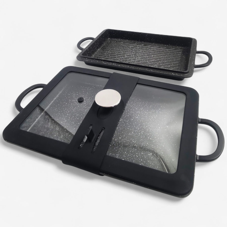 Image 120507_BLK.jpg, Product 120-507 / Price $89.99, Curtis Stone 9" x 13" Baker Griddle and Grill Set from Curtis Stone on TSC.ca's Kitchen department