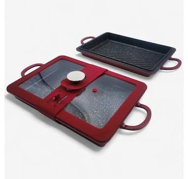 Curtis Stone 9" x 13" Baker Griddle and Grill Set