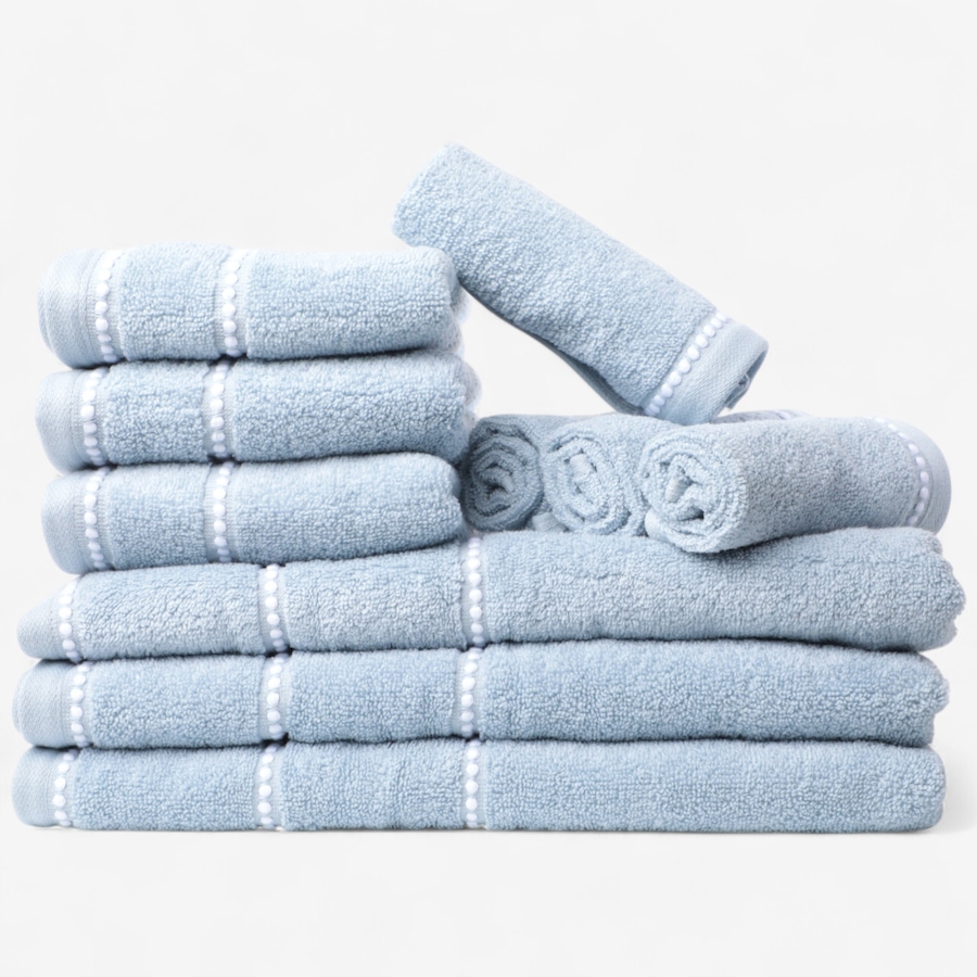 Image 120521_BLU.jpg, Product 120-521 / Price $42.88, Home Suite Essentials 10-Piece Towel Set from Home Suite on TSC.ca's Home & Garden department