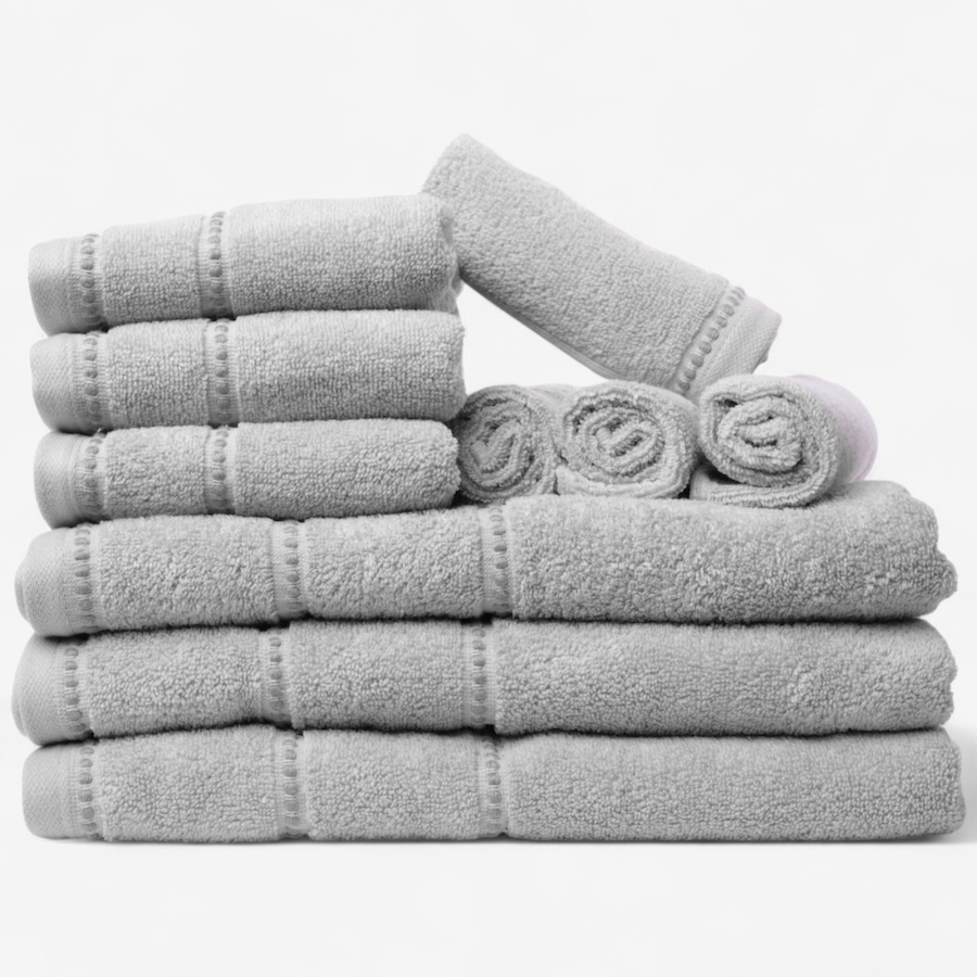 Image 120521_GRY.jpg, Product 120-521 / Price $42.88, Home Suite Essentials 10-Piece Towel Set from Home Suite on TSC.ca's Home & Garden department