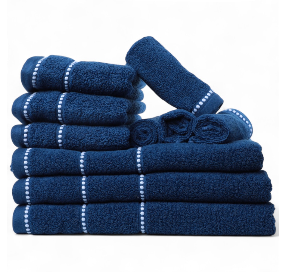 Image 120521_NVY.jpg, Product 120-521 / Price $52.00, Home Suite Essentials 10-Piece Towel Set from Home Suite on TSC.ca's Home & Garden department