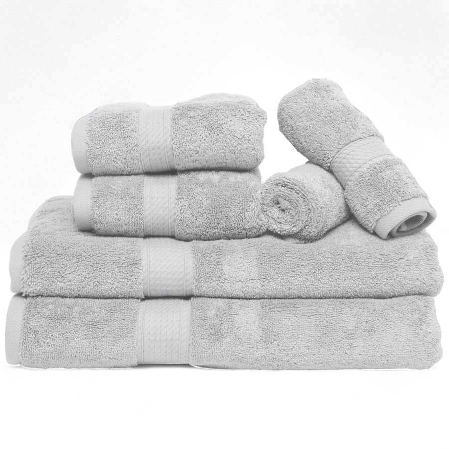 Image 120524_SIL.jpg, Product 120-524 / Price $69.99, Home Suite Luxury Egyptian Cotton 6-Piece Towel Set from Home Suite on TSC.ca's Home & Garden department