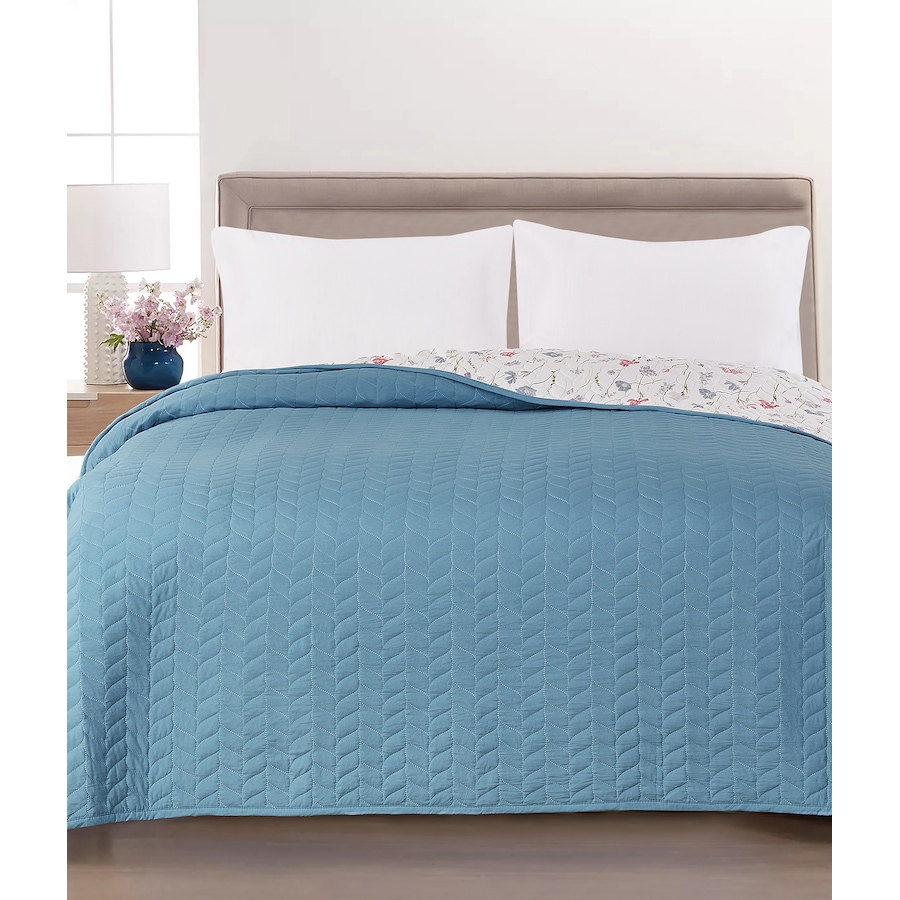 Image 120529_FRBLE.jpg, Product 120-529 / Price $49.99, Claro Living Home Reversible Quilt from Claro Living Home on TSC.ca's Home & Garden department