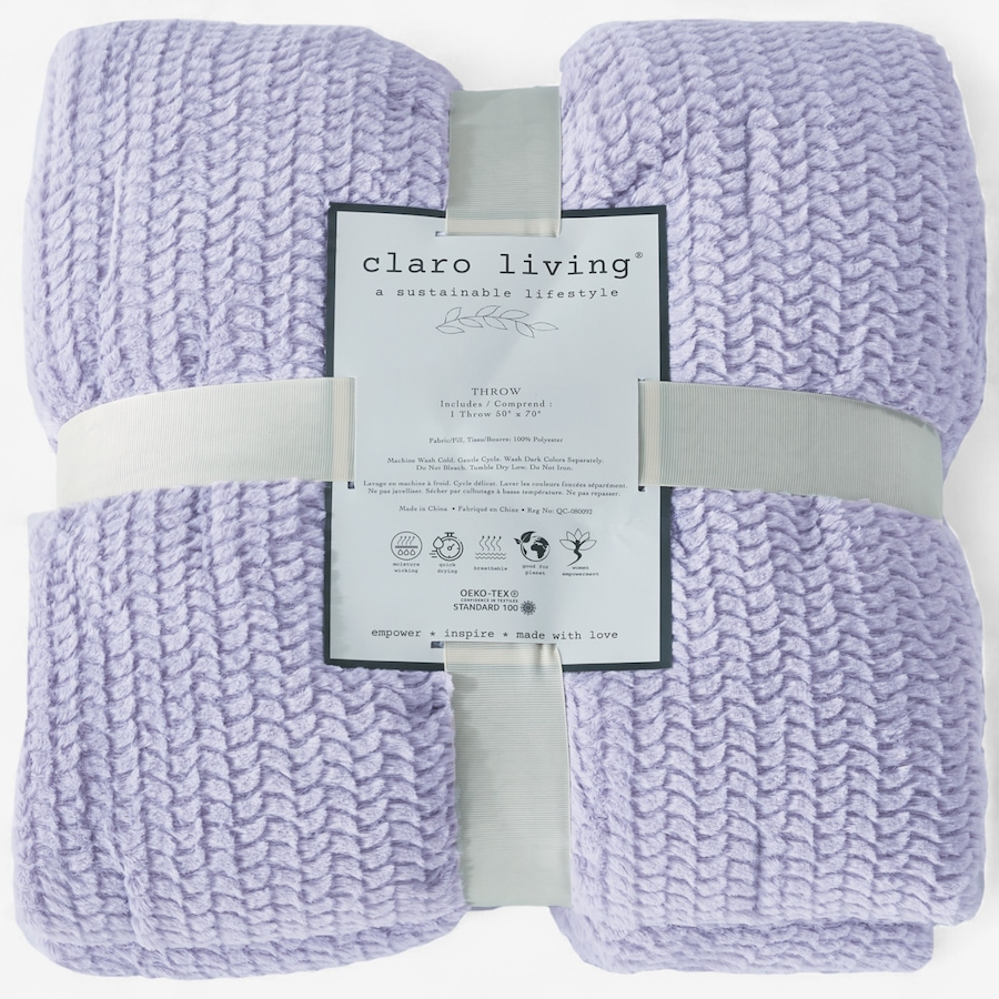 Image 120530_ALTMORE1.jpg, Product 120-530 / Price $34.99, Claro Living Home Plush Throw from Claro Living Home on TSC.ca's Home & Garden department