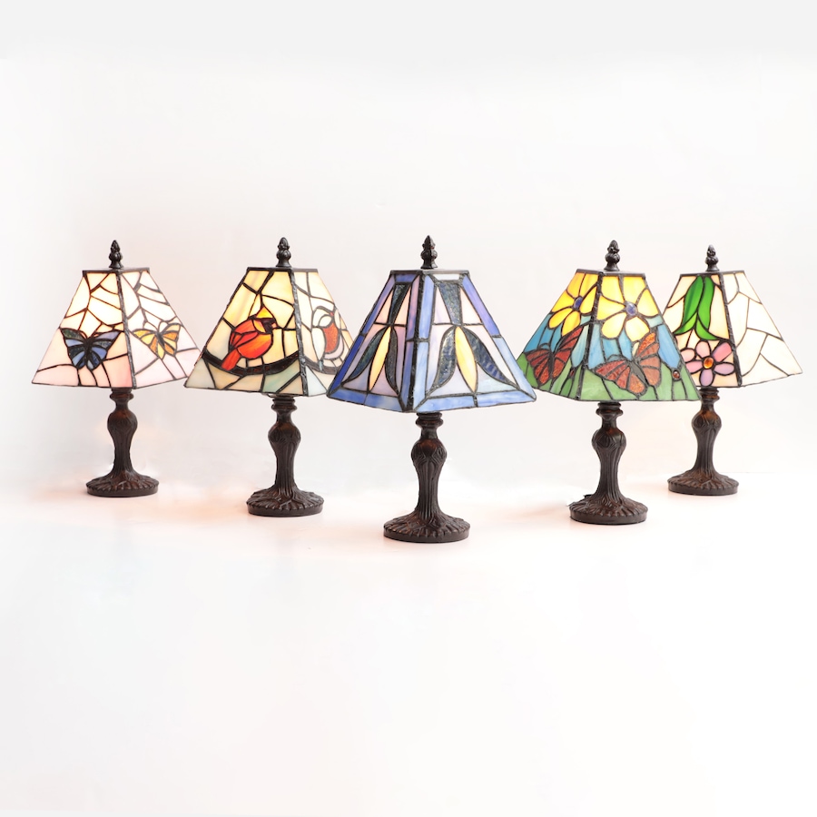 Image 120532.jpg, Product 120-532 / Price $199.33, Tiffany Style Stained Glass 12" Table Lamps (set of 5) from Tiffany Style Lighting on TSC.ca's Home & Garden department