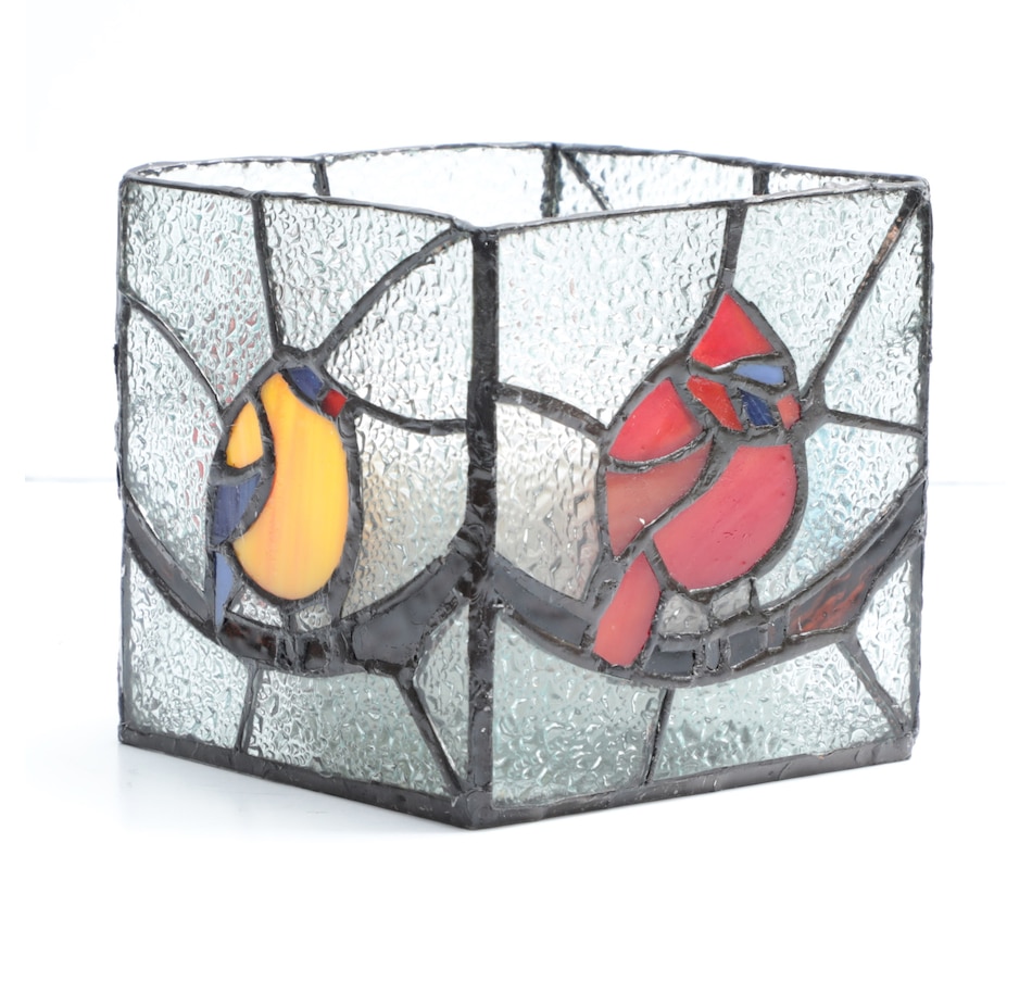 Image 120533_ALTMORE3.jpg, Product 120-533 / Price $139.99, Tiffany Style Lighting Stained Glass Bird Candleholders with Scented Candles (set of 2) from Tiffany Style Lighting on TSC.ca's Home & Garden department