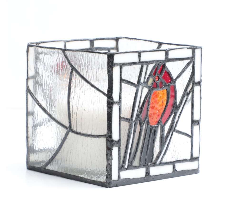Image 120533_ALTMORE5.jpg, Product 120-533 / Price $139.99, Tiffany Style Lighting Stained Glass Bird Candleholders with Scented Candles (set of 2) from Tiffany Style Lighting on TSC.ca's Home & Garden department
