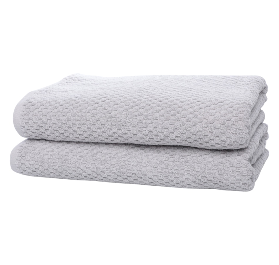 Image 120540_GRY.jpg, Product 120-540 / Price $59.99, Home Suite Jacquard Tiles Bath Sheet Set (2-pack) from Home Suite on TSC.ca's Home & Garden department