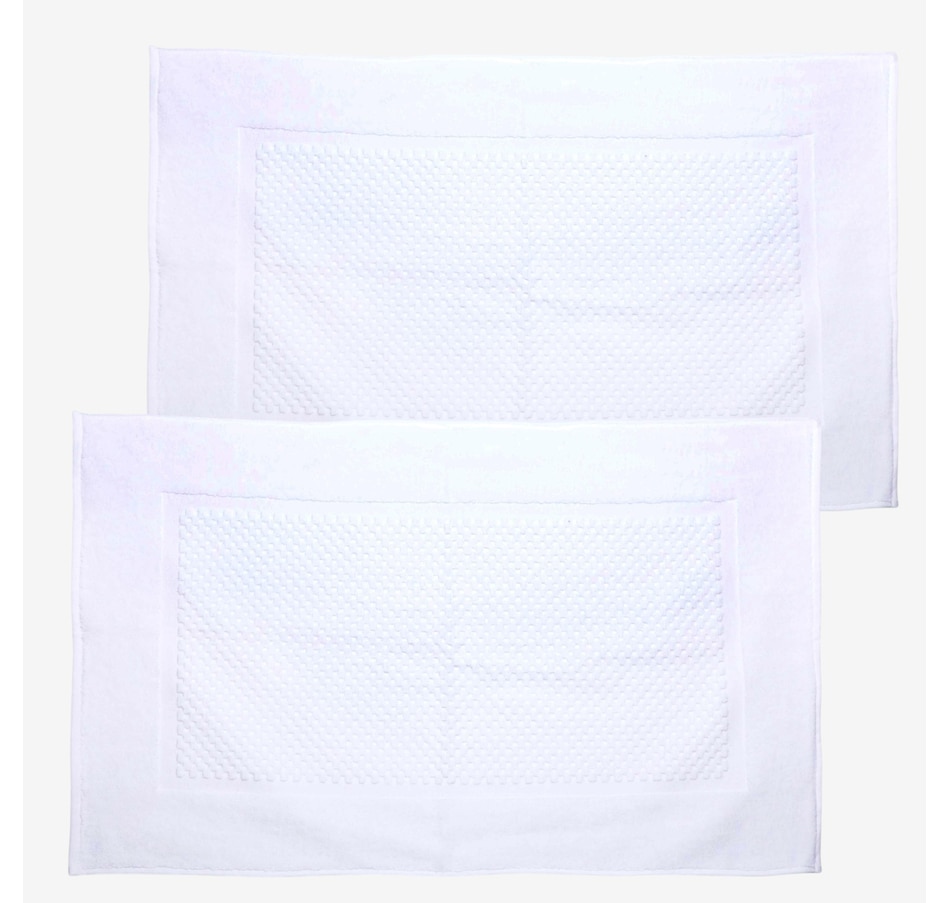 Image 120541_WHT.jpg, Product 120-541 / Price $24.88, Home Suite Jacquard Tiles Bath Mat Set (2-pack) from Home Suite on TSC.ca's Home & Garden department