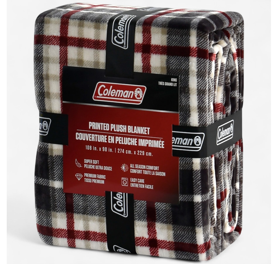 Image 120566_ALTMORE2.jpg, Product 120-566 / Price $49.99, Coleman Plaid Plush Blanket from Coleman on TSC.ca's Home & Garden department